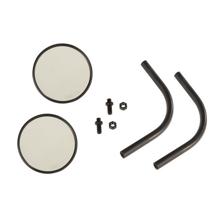 Trail Mirror Kit, Round, Pair; 18-21 Jeep Wrangler / Gladiator