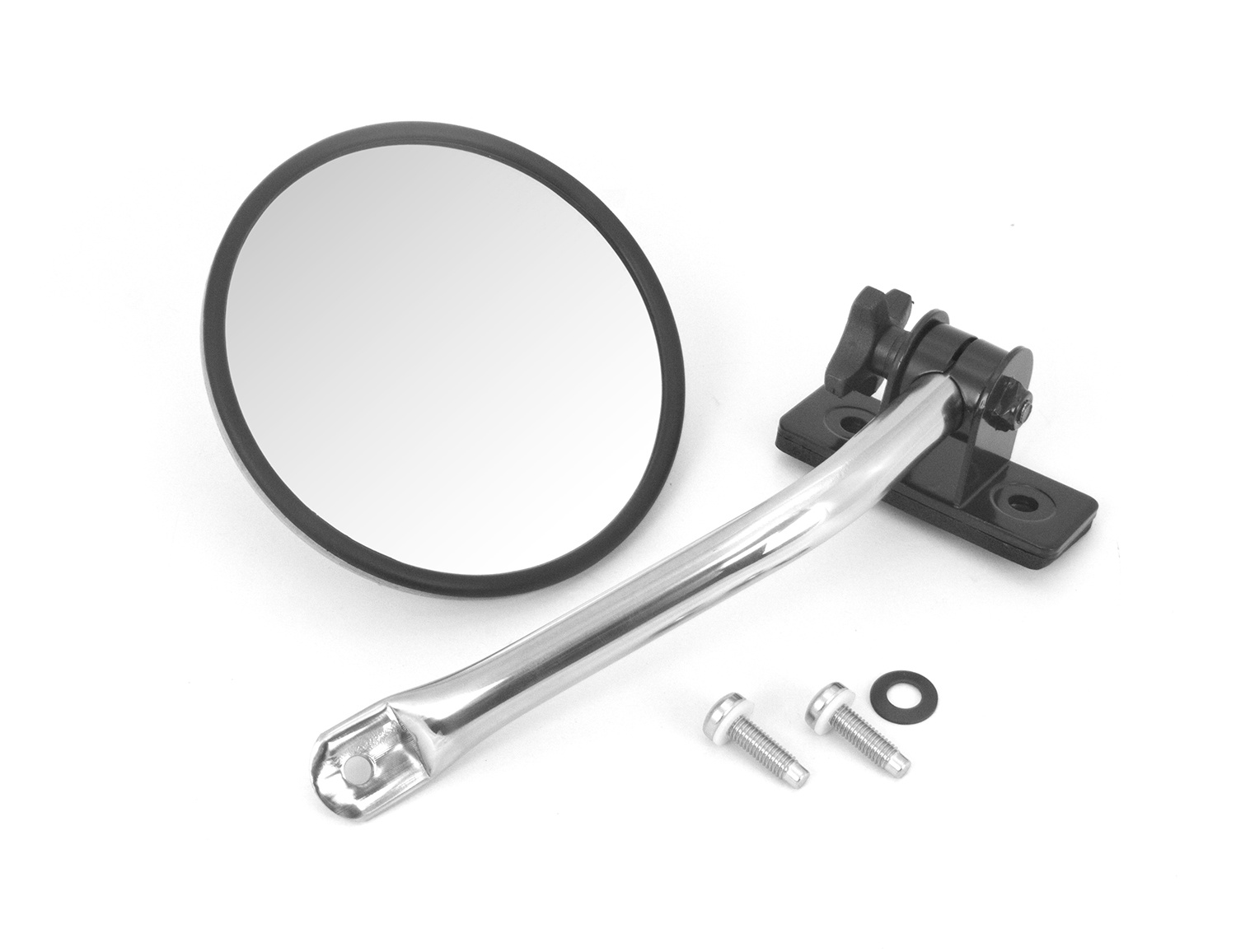 Quick Release Mirror Relocation Kit, Stainless; 97-18 Jeep Wrangler