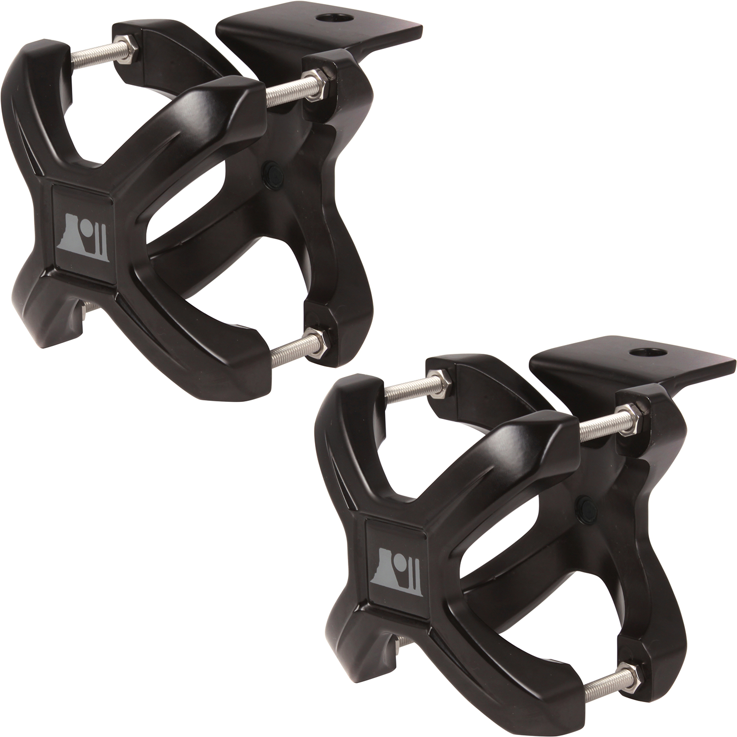 X-Clamp, Black, Pair, 1.25-2.0 Inches - 1