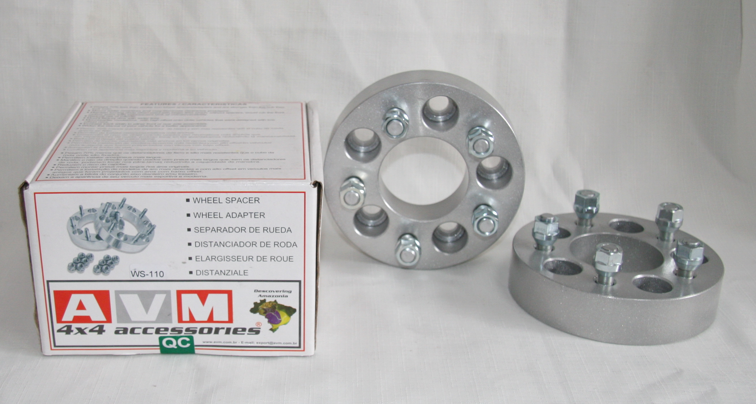 AVM spacers 5x114,3 to 5x114,3 thickness 1.5 (38,1mm) - 2