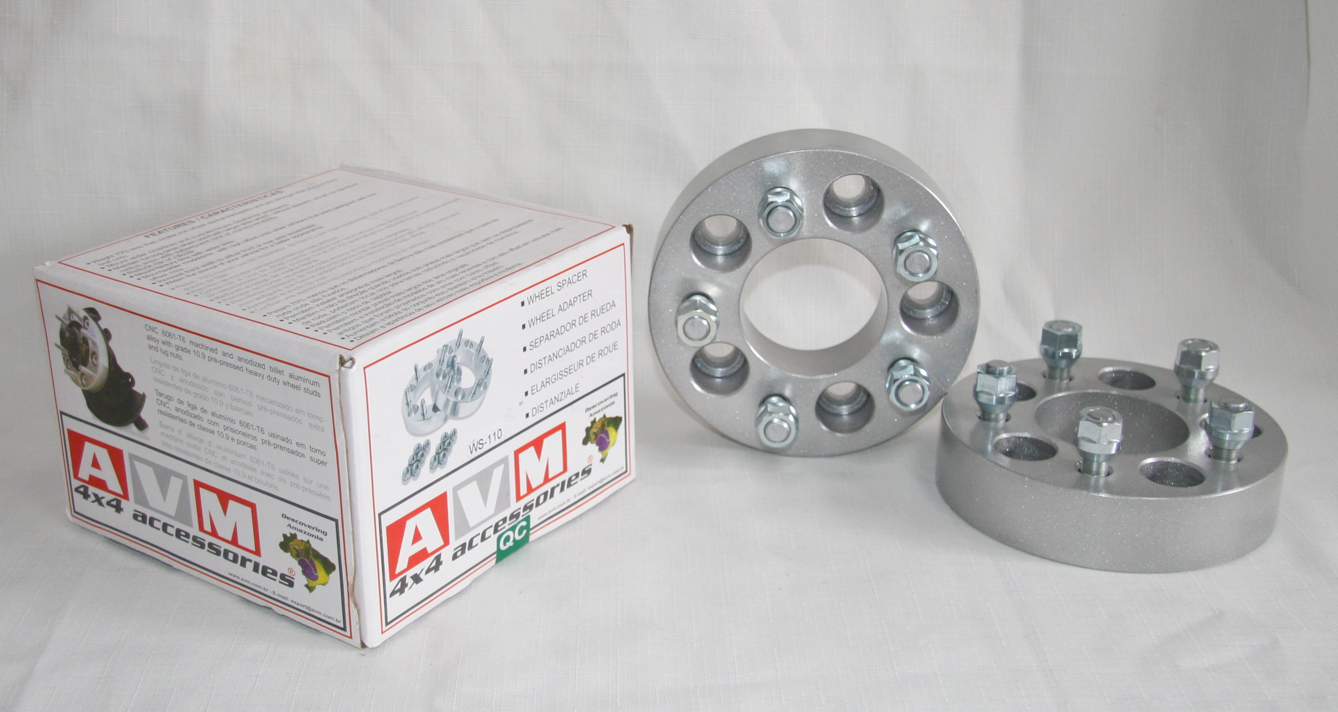 AVM spacers 5x114,3 to 5x114,3 thickness 1.5 (38,1mm) - 3