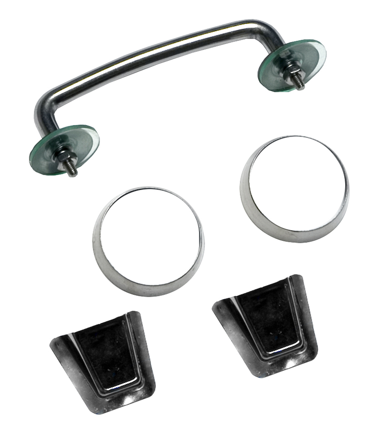 Hood Dress Up Kit, Stainless Steel; 13-18 Jeep Wrangler JK - 1