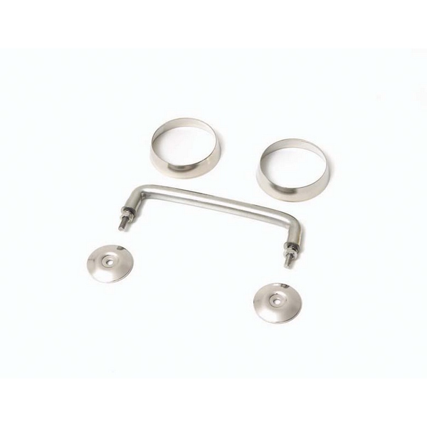Windshield Tie Down Kit, Stainless Steel; 97-06 Jeep Wrangler TJ