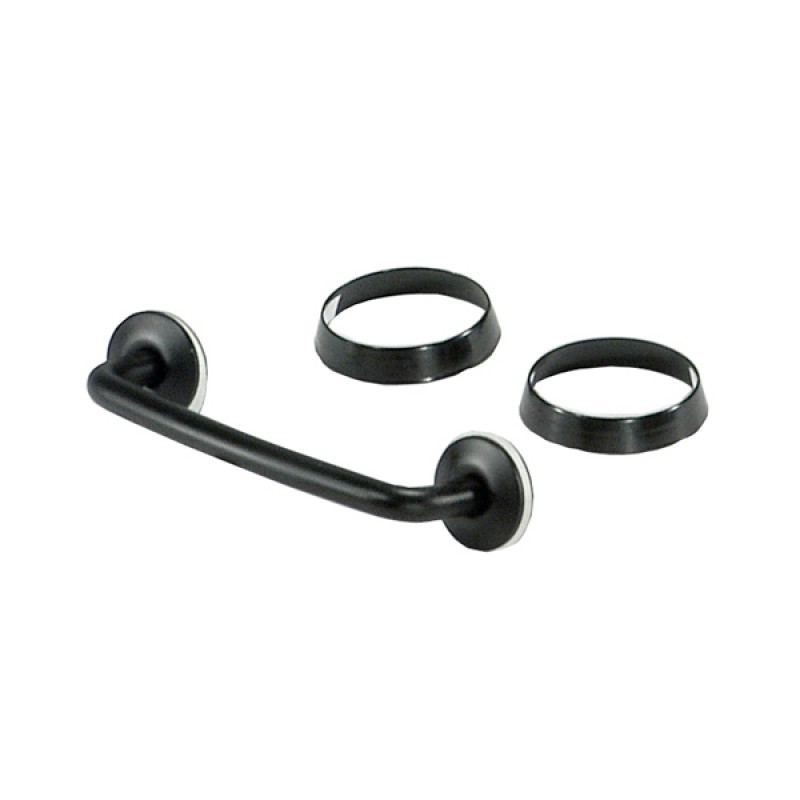 Windshield Tie Down Kit, Black; 97-06 Jeep Wrangler TJ