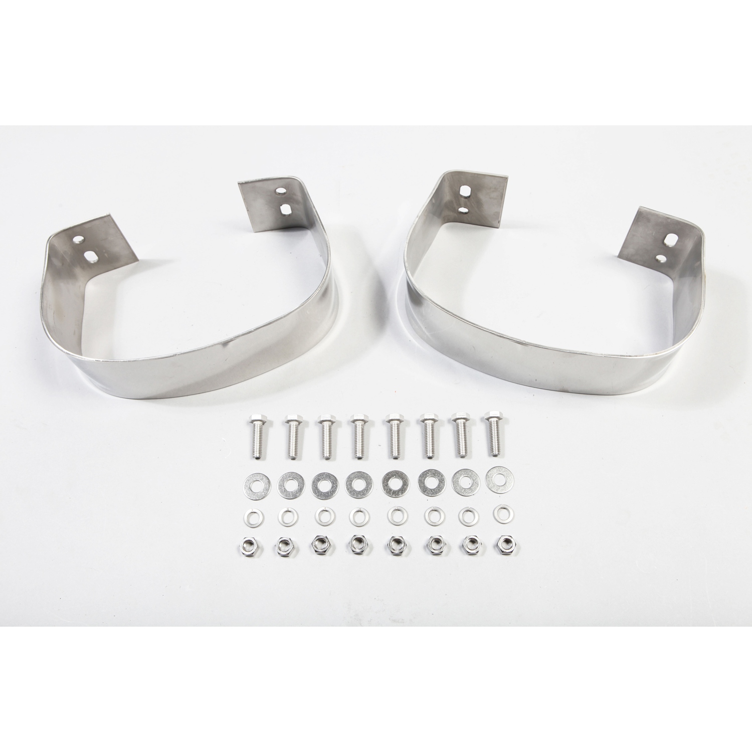 Bumperette Kit, Rear, Stainless Steel; 76-95 Jeep CJ/Wrangler YJ - 1