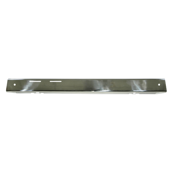 Bumper Overlay, Front, Stainless Steel; 76-86 Jeep CJ - 1