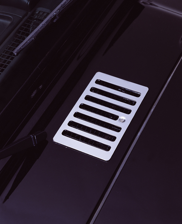 Cowl Vent Cover, Stainless Steel; 98-06 Jeep Wrangler TJ