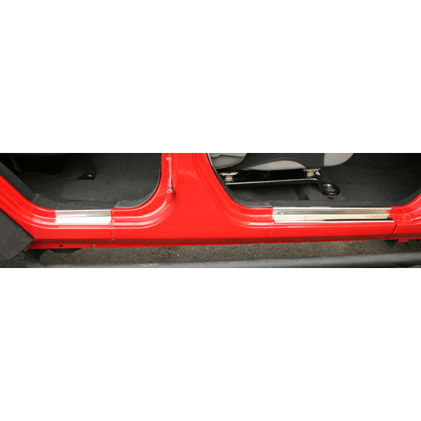 Door Entry Guard Kit, Stainless Steel; 07-18 Jeep Wrangler JKU