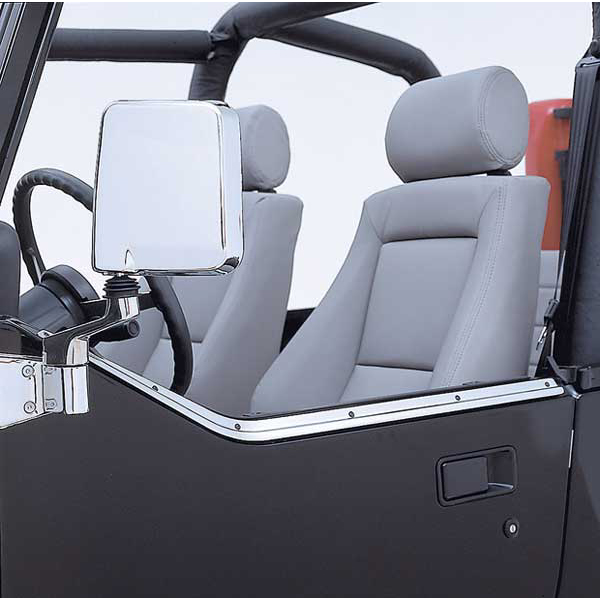 Half Door Retaining Channel, Stainless Steel; 87-95 Jeep Wrangler YJ - 1