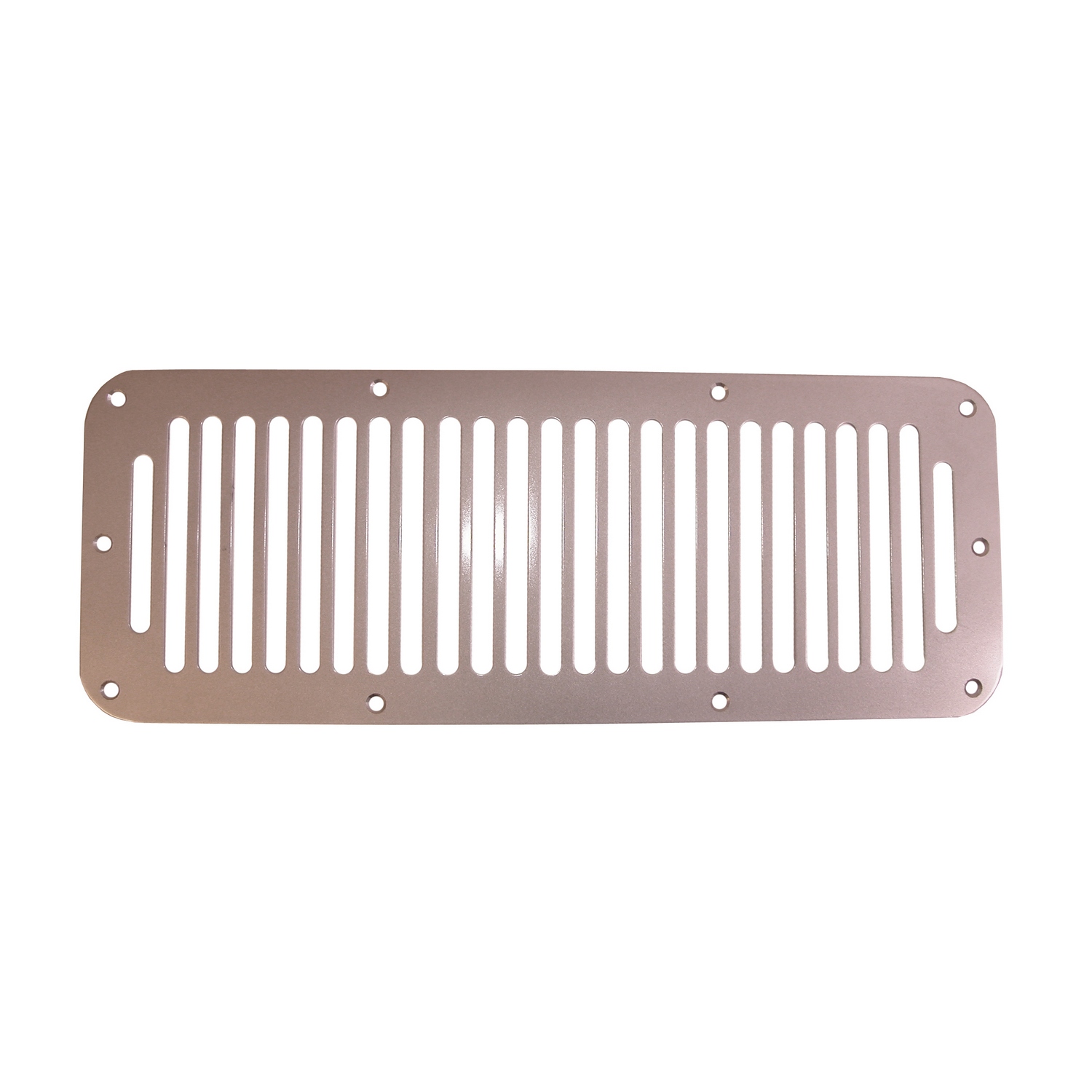 Cowl Vent Cover, Satin, Stainless Steel; 78-95 Jeep CJ/Wrangler YJ