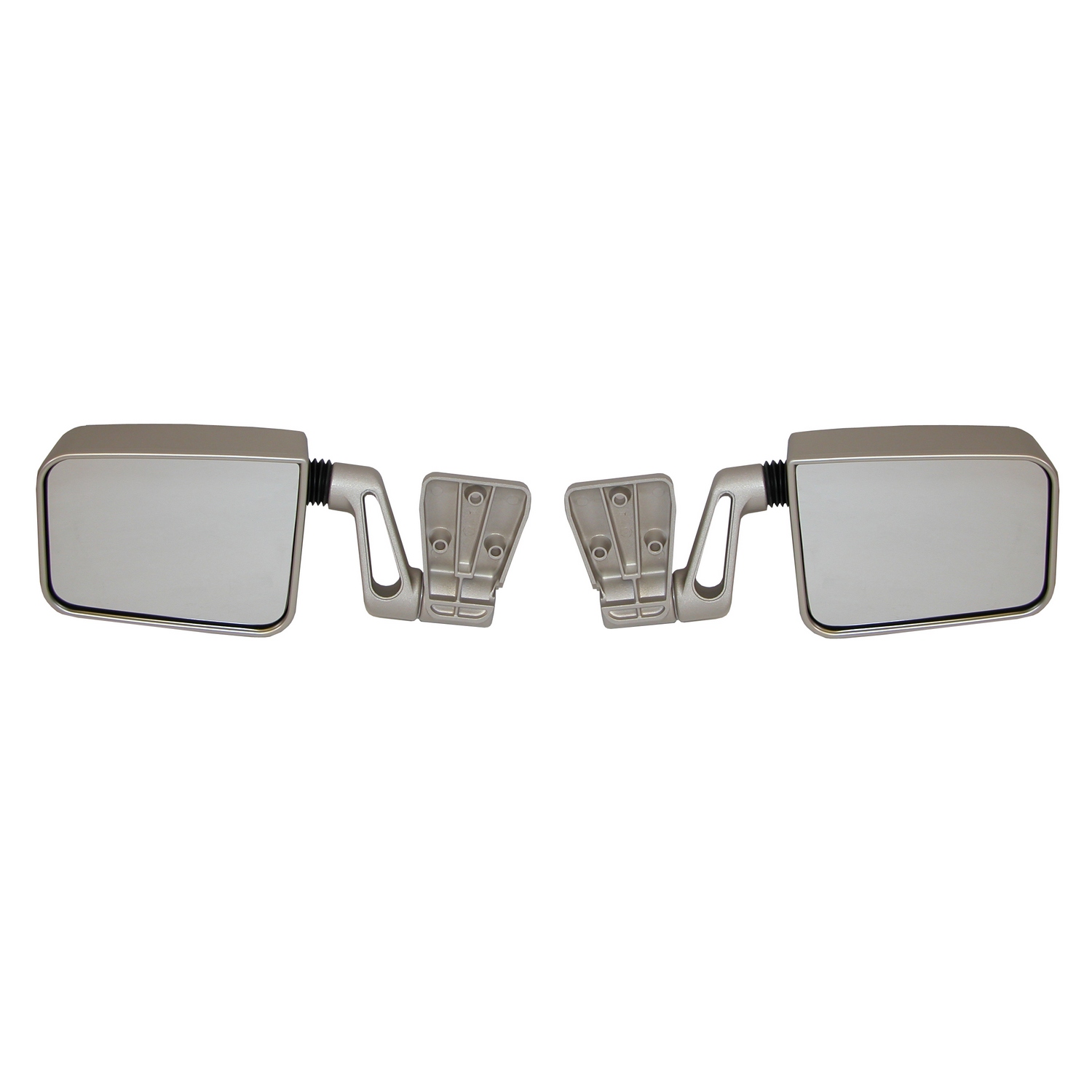 Door Mirror Kit, Satin Stainless Steel, 87-02 Jeep Wrangler