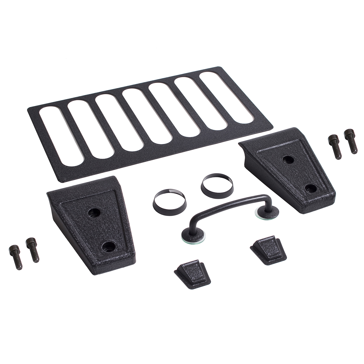 Hood Dress Up Kit, Black; 13-18 Jeep Wrangler JK - 1