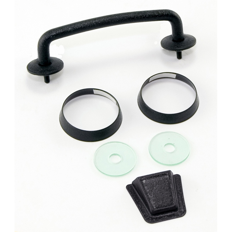 Windshield Tie Down Kit, Textured Black; 07-12 Jeep Wrangler JK