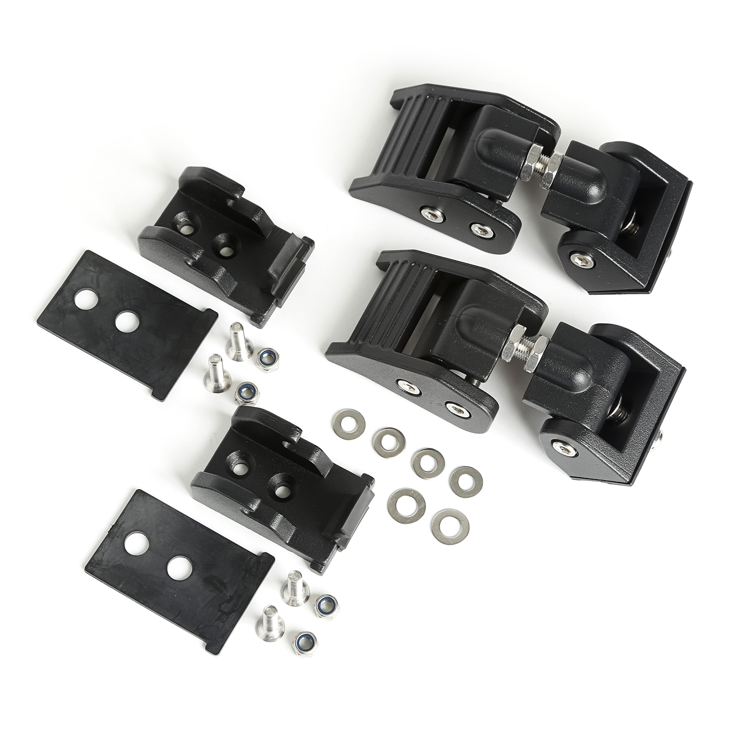Zatrzaski maski, czarne, 97-06 Wrangler - 1