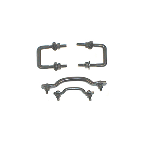 Windshield Tie Down Kit, Black; 55-95 Jeep CJ/Wrangler YJ