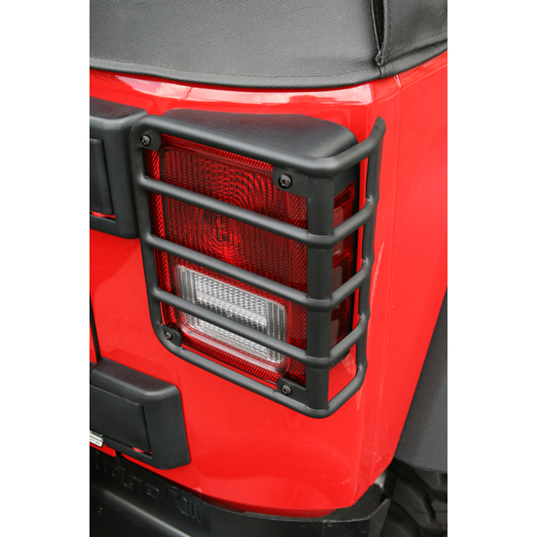 Euro Guard Kit, Tail Light, Black; 07-18 Jeep Wrangler JK - 1