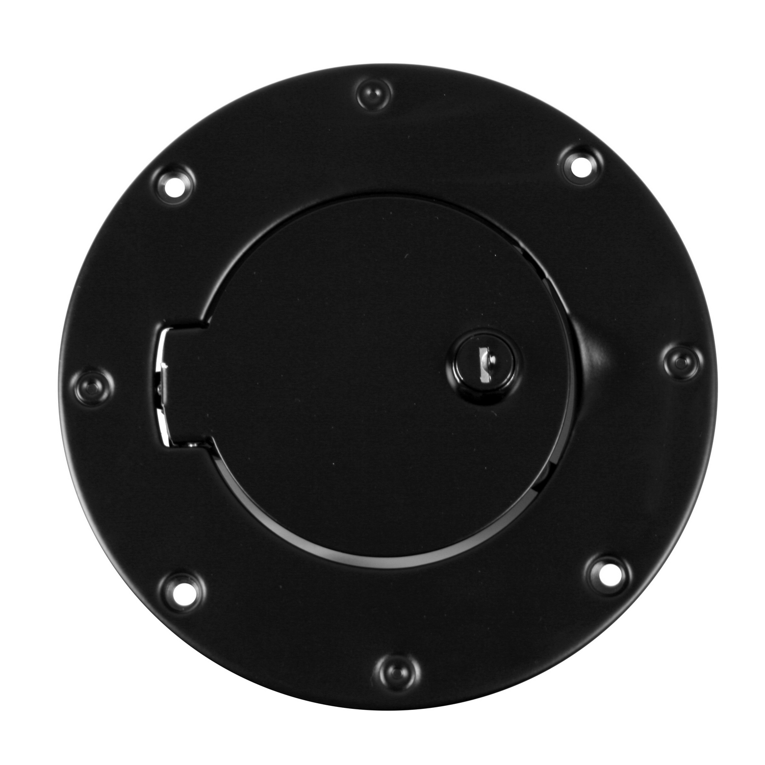 Gas Cap Door, Locking, Black; 97-06 Jeep Wrangler TJ - 1