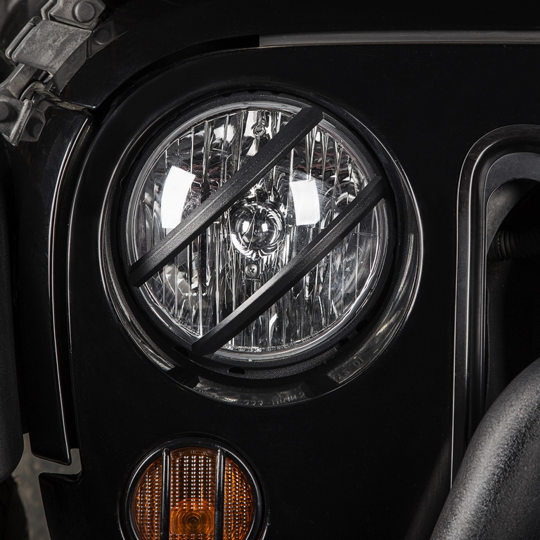 EURO Elite, obracane osłony reflektorów; 07-17 Jeep Wrangler JK - 8