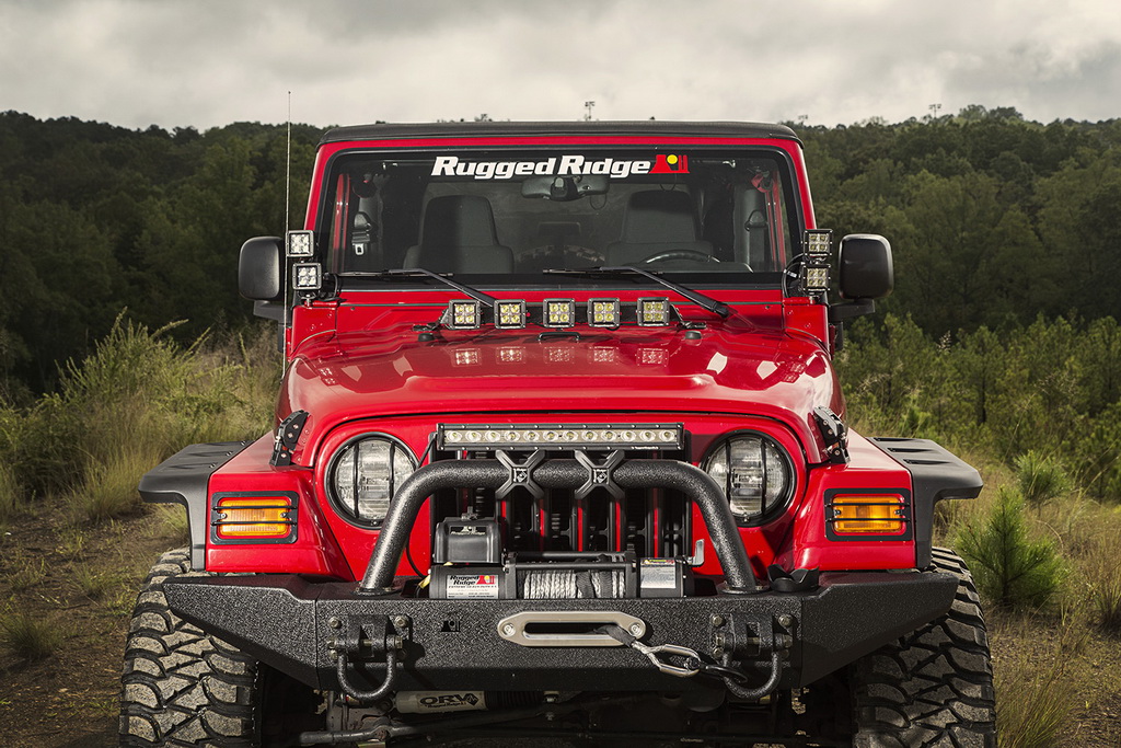 Light Bar, Hood Mounted; 97-06 Jeep Wrangler TJ - 5