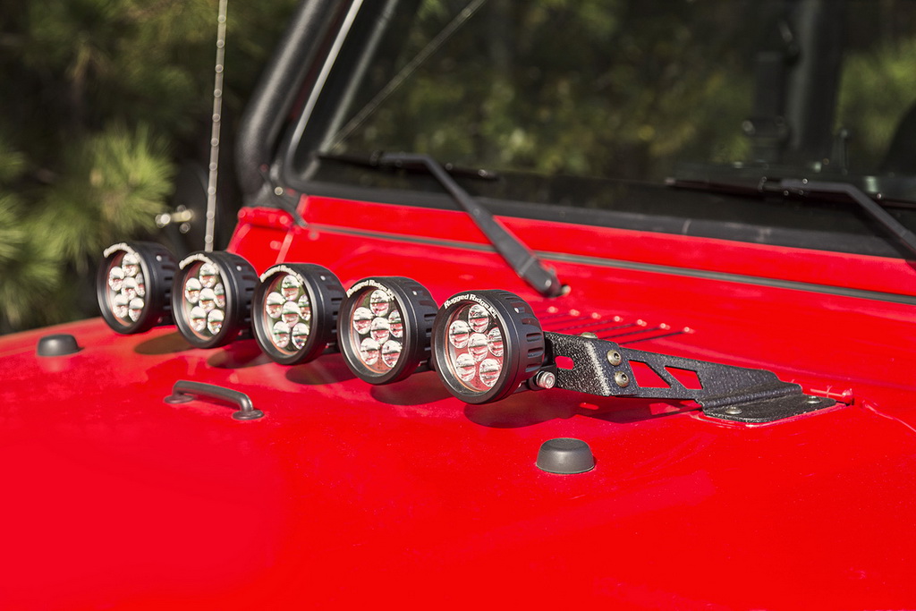 Light Bar, Hood Mounted; 97-06 Jeep Wrangler TJ - 6