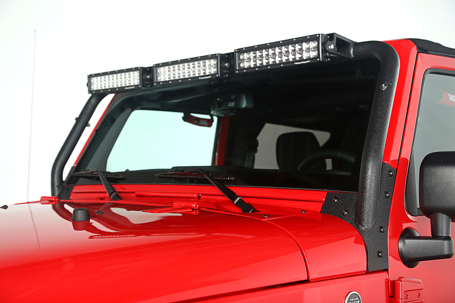 Light Bar Kit, Windshield Mounted; 07-18 Jeep Wrangler JK - 4