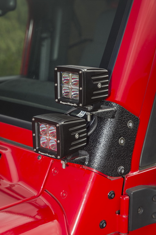 Podwójny uchwyt świateł słupka A; 97-06 Jeep Wrangler TJ/LJ - 5