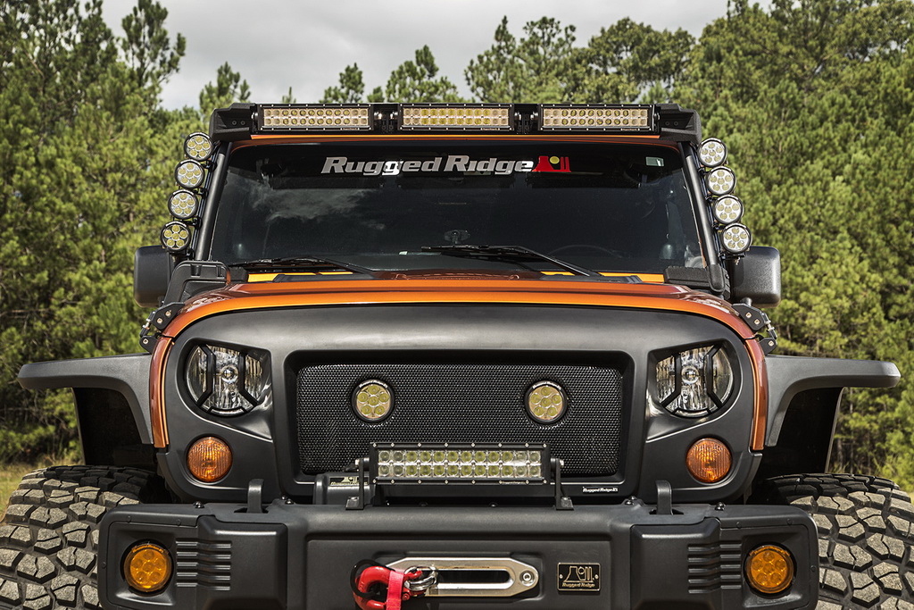 Elite Fast Track Light Bar, Windshield Mounted; 07-18 Jeep Wrangler JK - 5