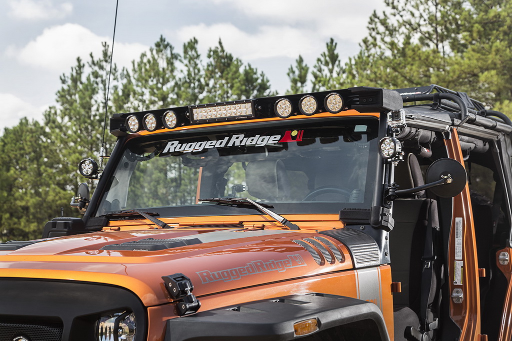 Elite Fast Track Light Bar, Windshield Mounted; 07-18 Jeep Wrangler JK - 6