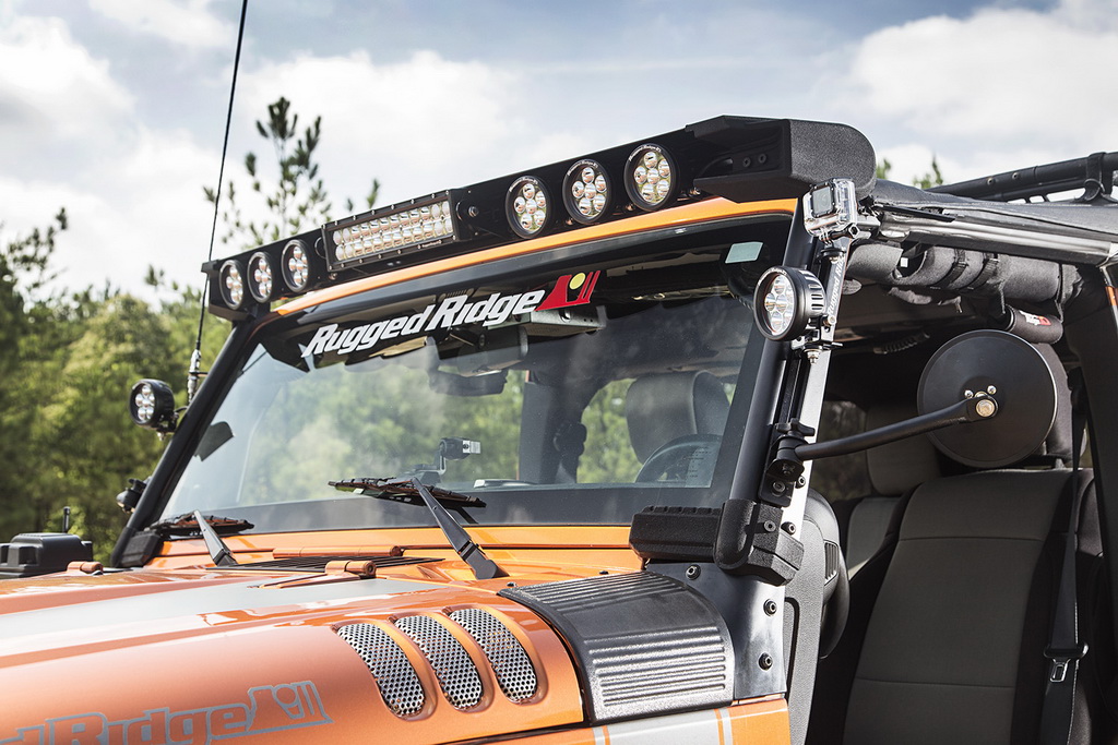 Elite Fast Track Light Bar, Windshield Mounted; 07-18 Jeep Wrangler JK - 7