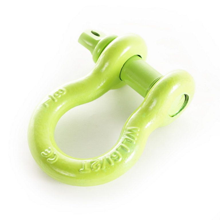 D-Ring Shackle, 7/8 inch, 13500 Lb, Green - 1