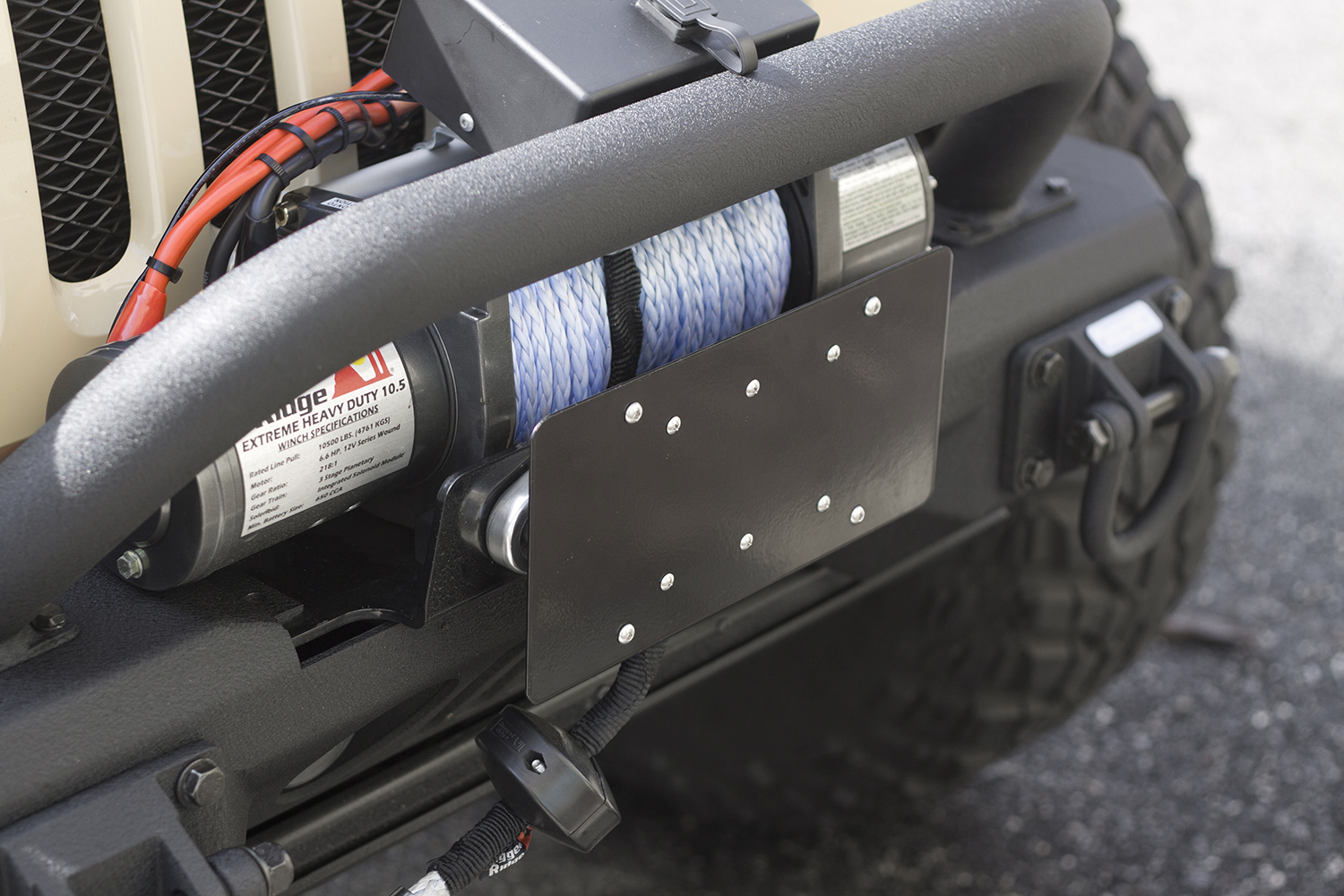 License Plate Mounting Bracket for Hawse Fairlead - 1