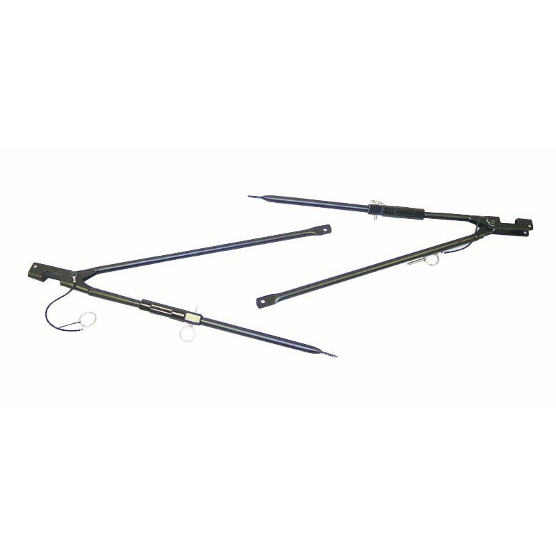 Soft Top Spreader Bar, Adjustable; 87-95 Jeep Wrangler YJ - 1