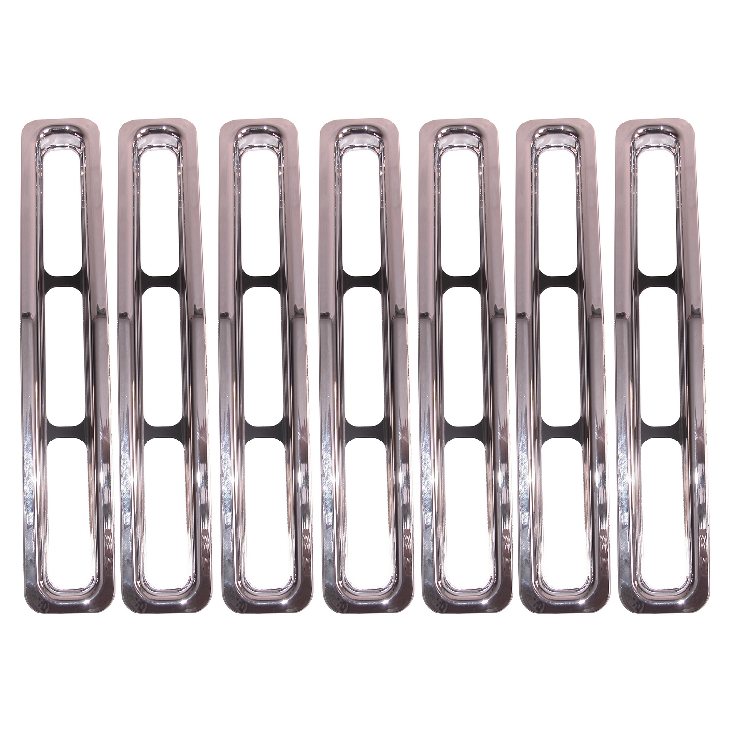 Grille Insert Kit, Chrome; 87-95 Jeep Wrangler YJ