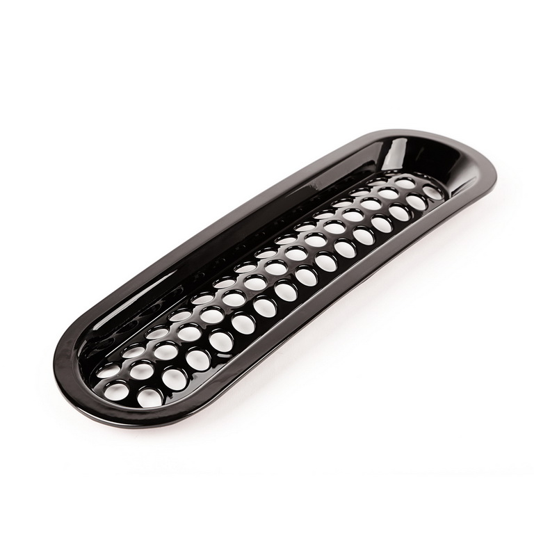Grille Insert Kit, Perforated, Black; 07-18 Jeep Wrangler - 2