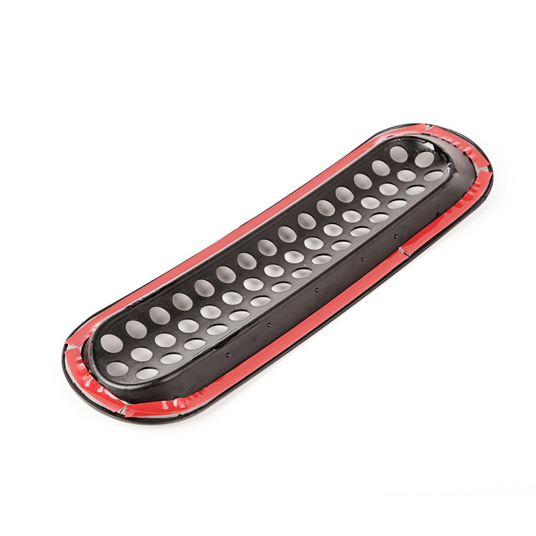 Grille Insert Kit, Perforated, Black; 07-18 Jeep Wrangler - 3