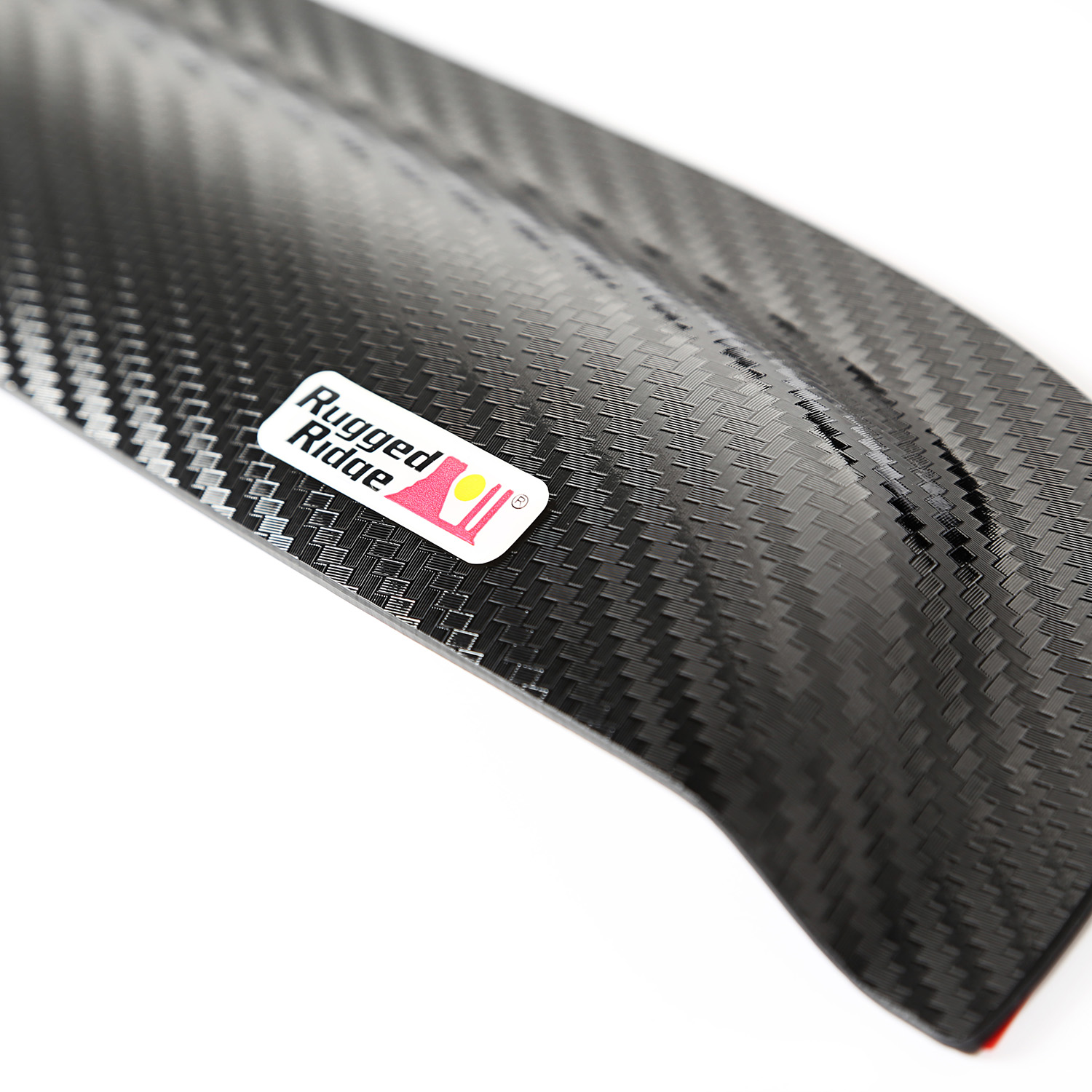 Window Visor Kit, Carbon Fiber Finish; 07-18 Jeep Wrangler JK, 4 Door - 2
