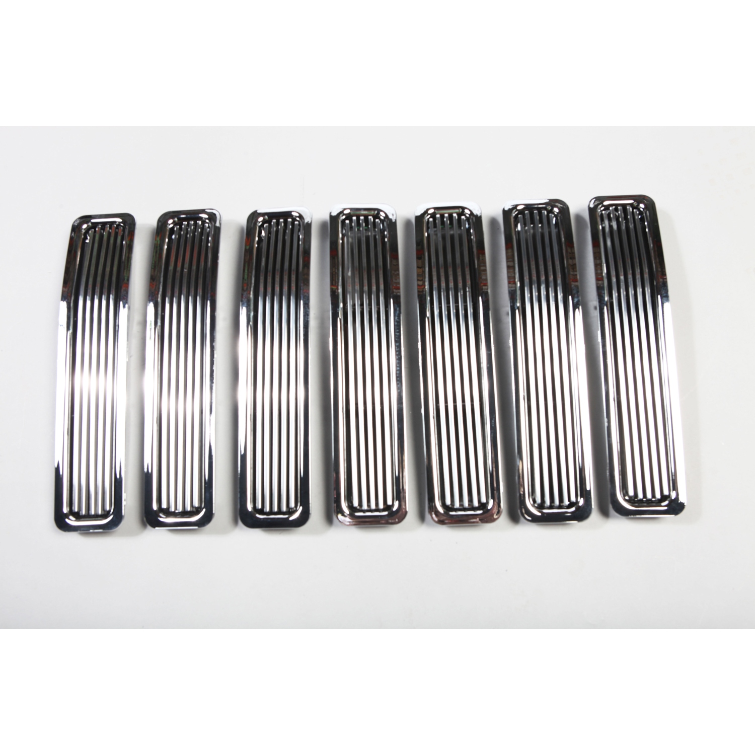 Grille Insert, Billet Style, Chrome; 97-06 Jeep Wrangler TJ