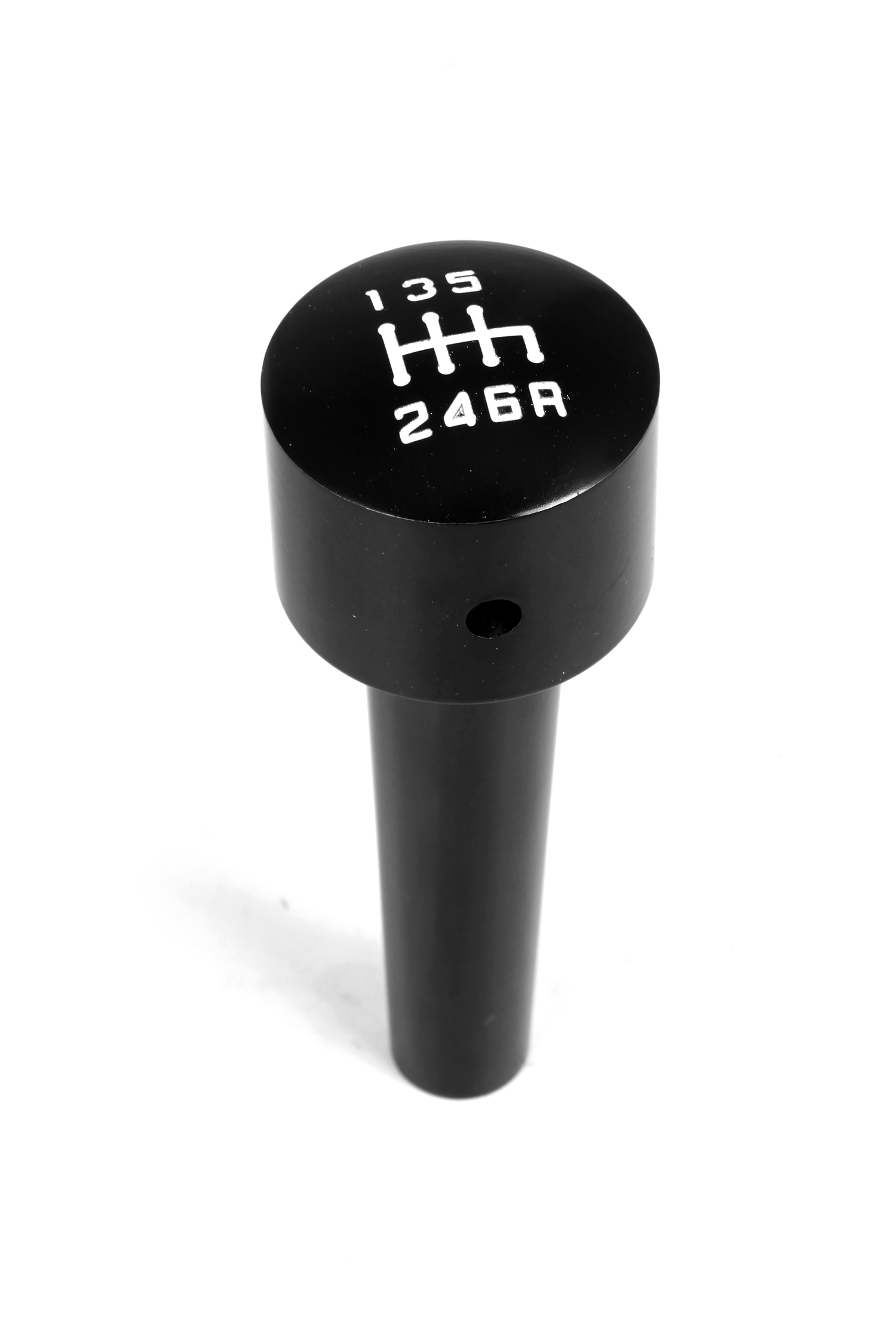 Transmission Shift Knob, Manual, Billet Aluminum, Black; 07-10 Jeep JK