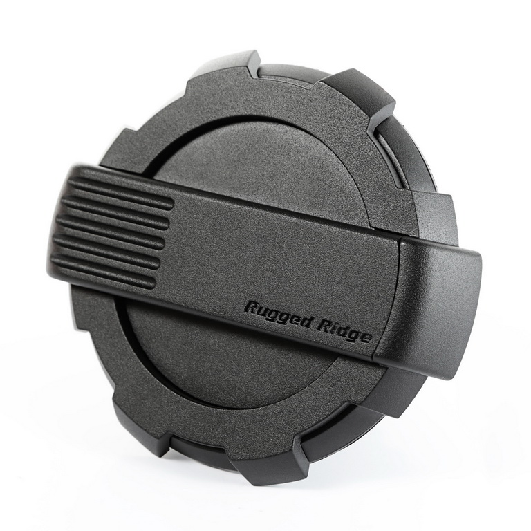 Elite Gas Cap Door, Non-Lock, Black; 07-18 Jeep Wrangler JK - 1