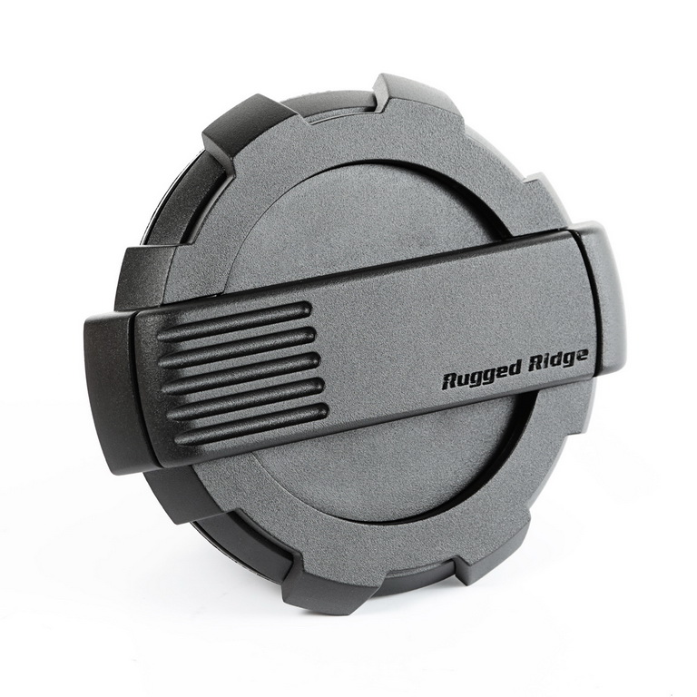 Elite Gas Cap Door, Non-Lock, Black; 07-18 Jeep Wrangler JK - 2