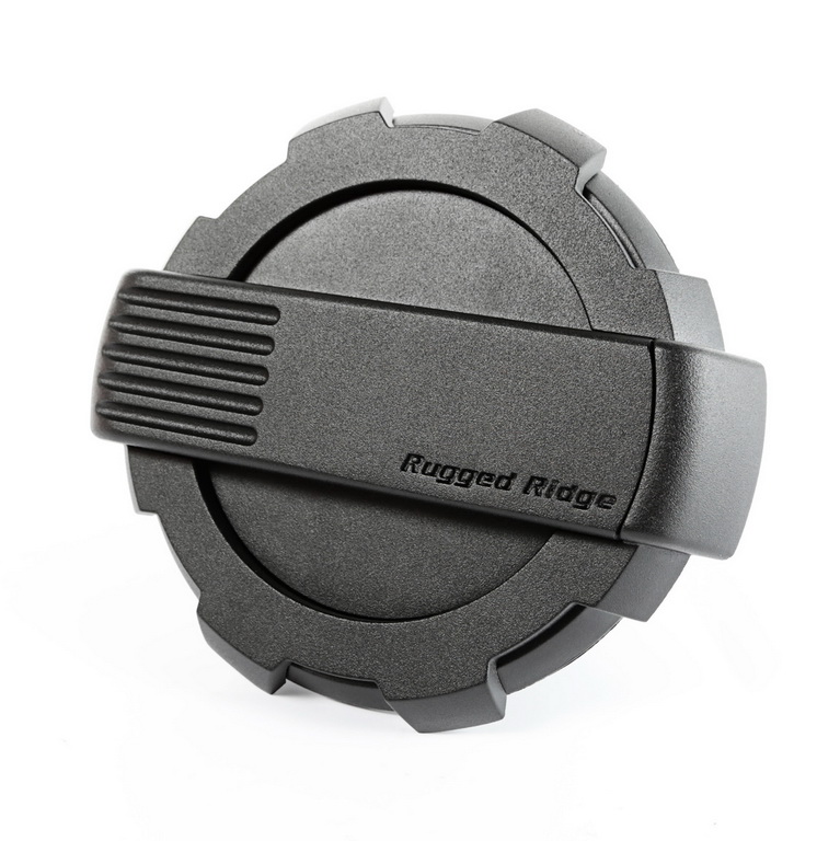 Elite Gas Cap Door, Non-Lock, Black; 07-18 Jeep Wrangler JK - 5