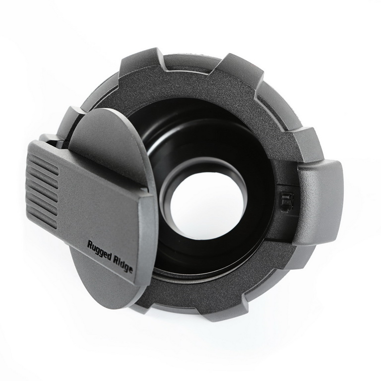 Elite Gas Cap Door, Non-Lock, Black; 07-18 Jeep Wrangler JK - 6