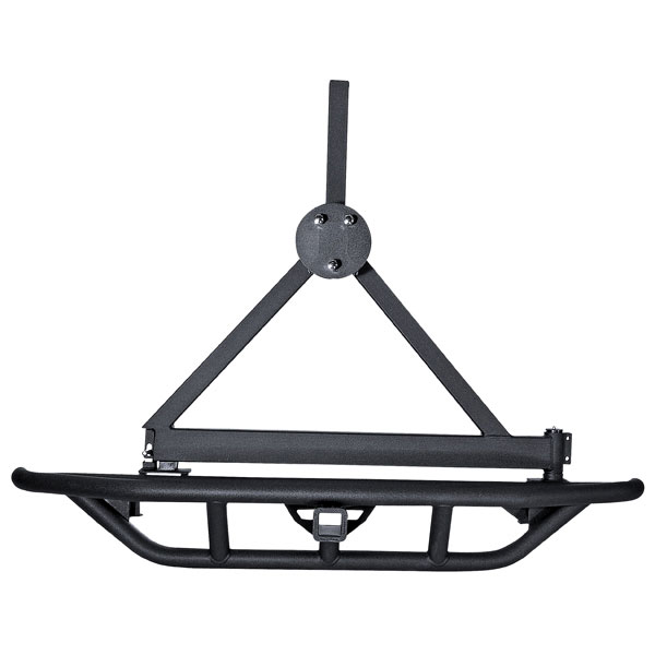 RRC Rear Bumper, 2 Inch Hitch; 87-06 Jeep Wrangler YJ/TJ