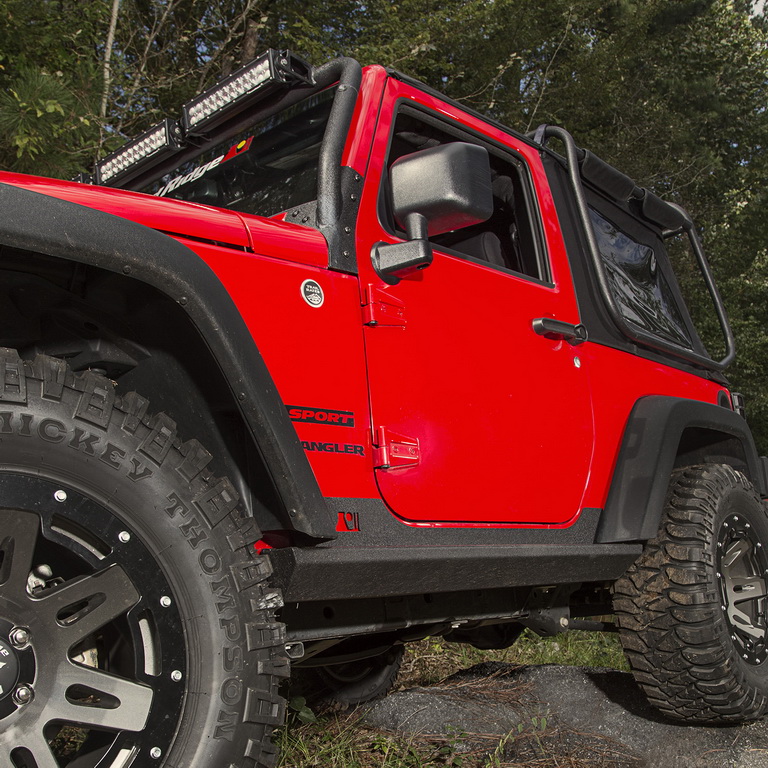 Osłony nadwozia XHD Rock Sliders, Stalowe; 07-16 Jeep Wrangler JK, 2 drzwiowy - 7