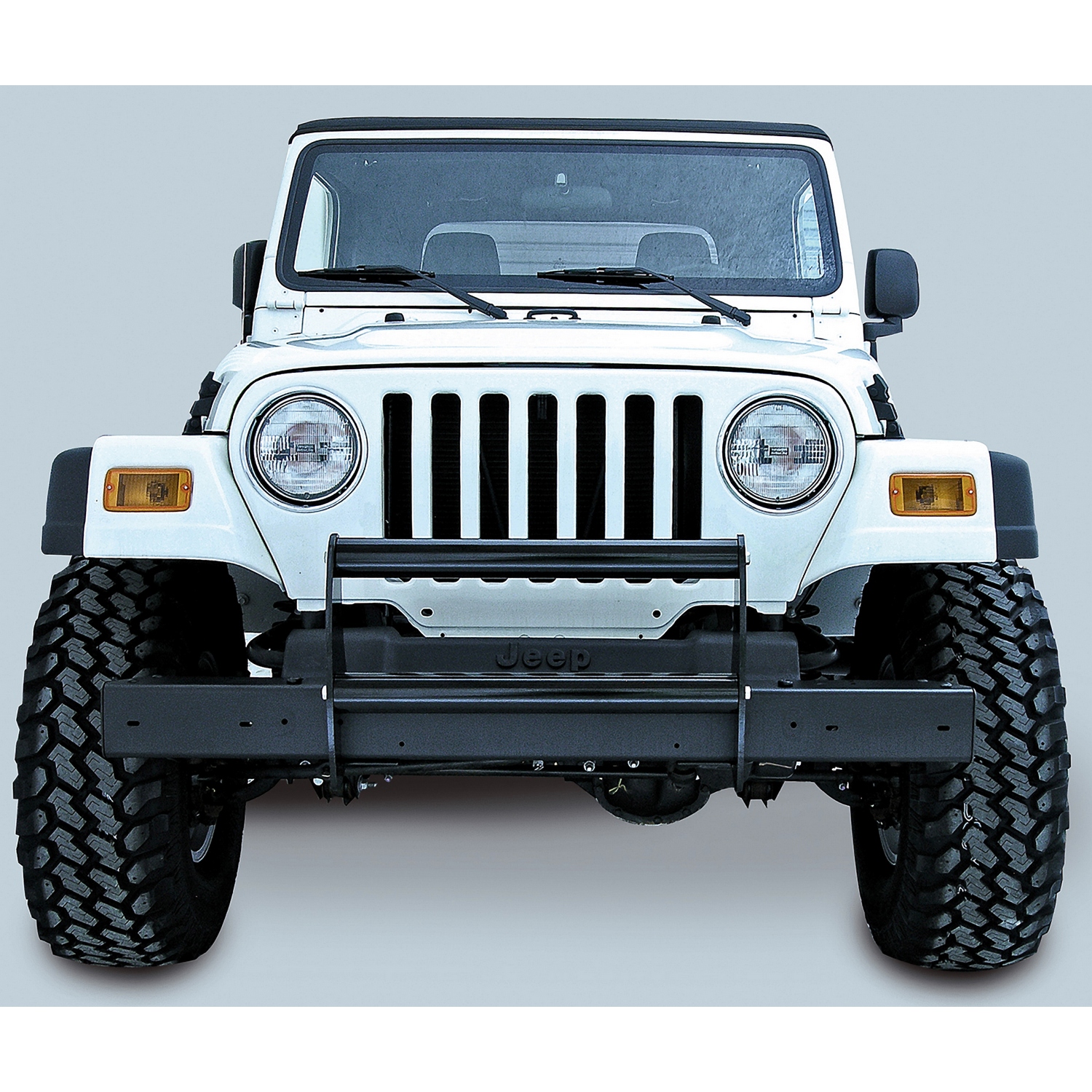 Brush Guard, Gloss Black; 97-06 Jeep Wrangler TJ
