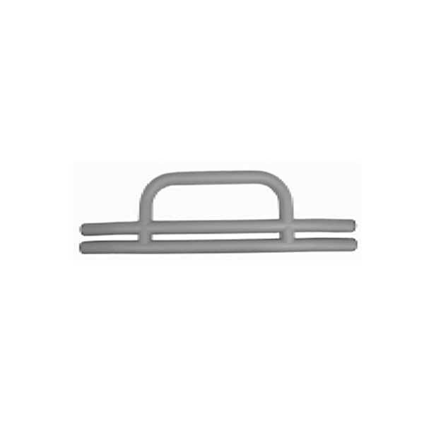 Tube Bumper, Front, 3 Inch, Titanium; 55-06 Jeep CJ/Wrangler YJ/TJ