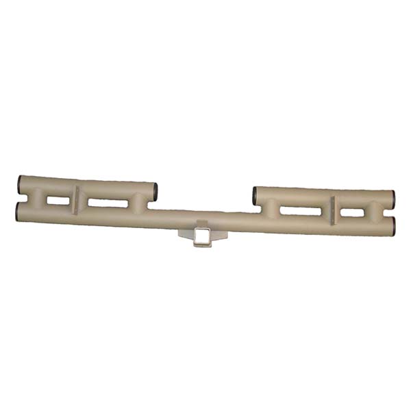 Tube Bumper, Rear, 3 Inch, Titanium; 55-06 Jeep CJ/Wrangler YJ/TJ