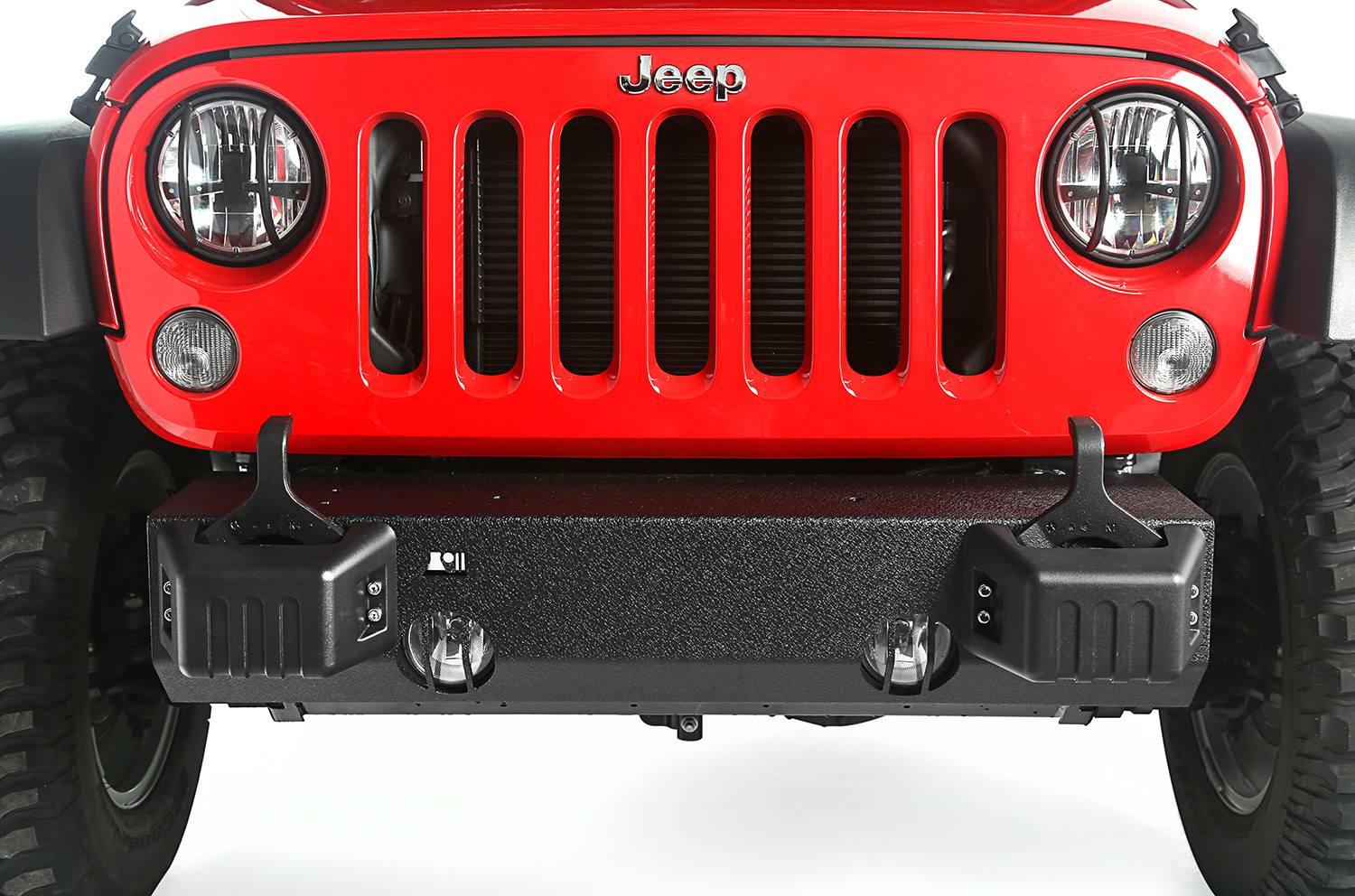 XHD Bumper Tow Point Cover Kit, Front; 07-18 Jeep Wrangler JK - 1