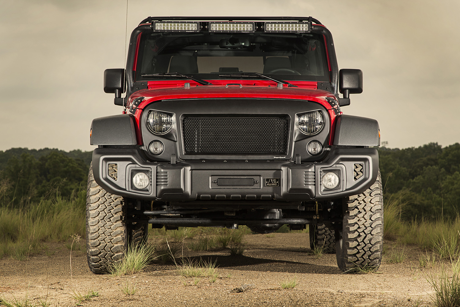 Spartacus Bumper, Front, Satin Black; 07-18 Jeep Wrangler JK