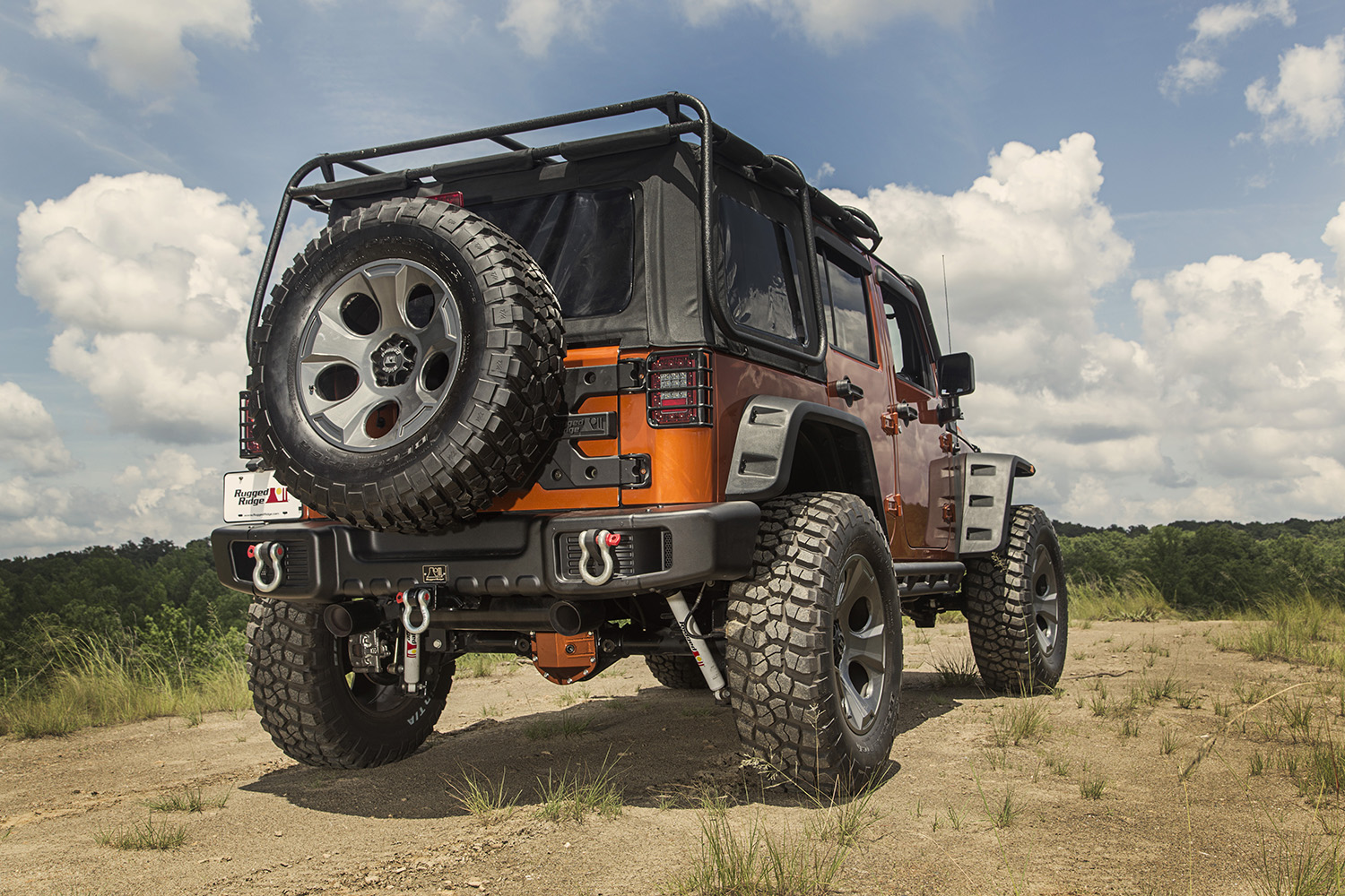 Spartacus Bumper, Rear, Black; 07-18 Jeep Wrangler JK - 4